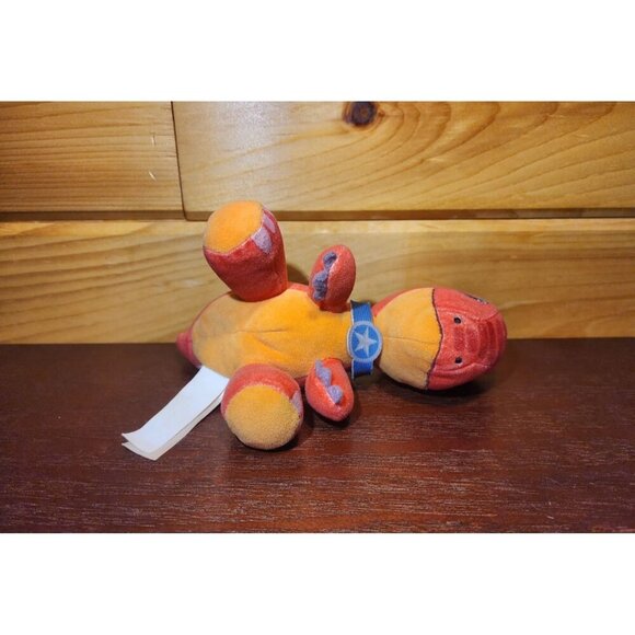 Dino Ranch Mini Dinosaur Plush BLITZ 6" Plush Red And Green Stuffed Dinosaur - Picture 8 of 8